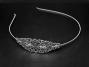 Silver Plated Metal Headband with Filigree piece